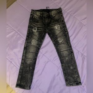 Black gray child jeans